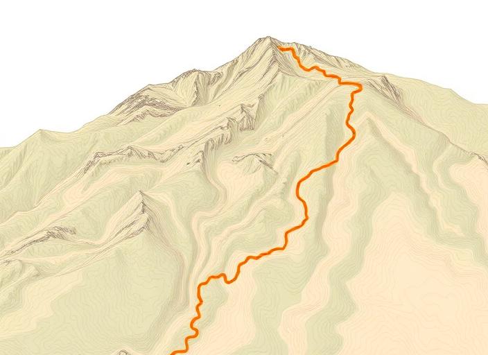Mapa szlaku Kasprowy Wierch pętlą przez Halę Gąsienicową